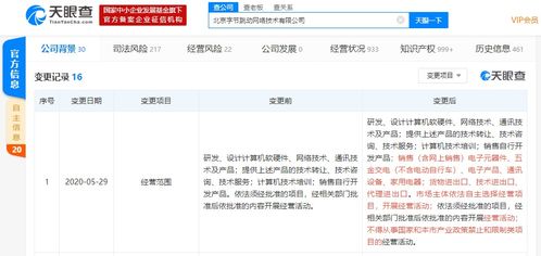 字节跳公司经营范围增加 布局线上硬件产品销售